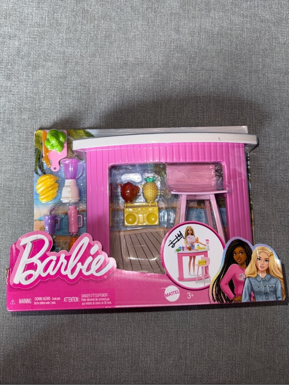 Barbie Pink Smoothie Bar Accessory Playset